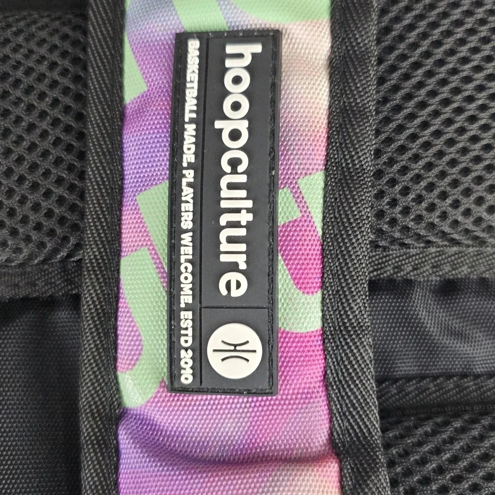 Hoop Culture Backpack Fresh Culture  Basketball Tye Dye All Over Print Blue Pink